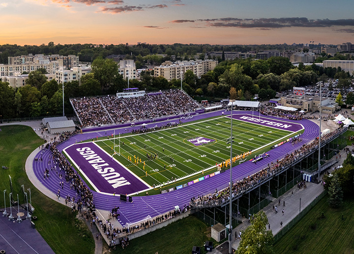 The Mustang team football field